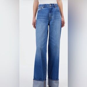 Madewell Wide Leg Cuffed Women's Jeans